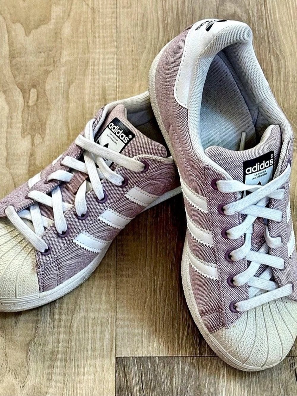 adidas Originals Superstar Mauve Pink White Shell Toe Sneakers Women’s 6.5